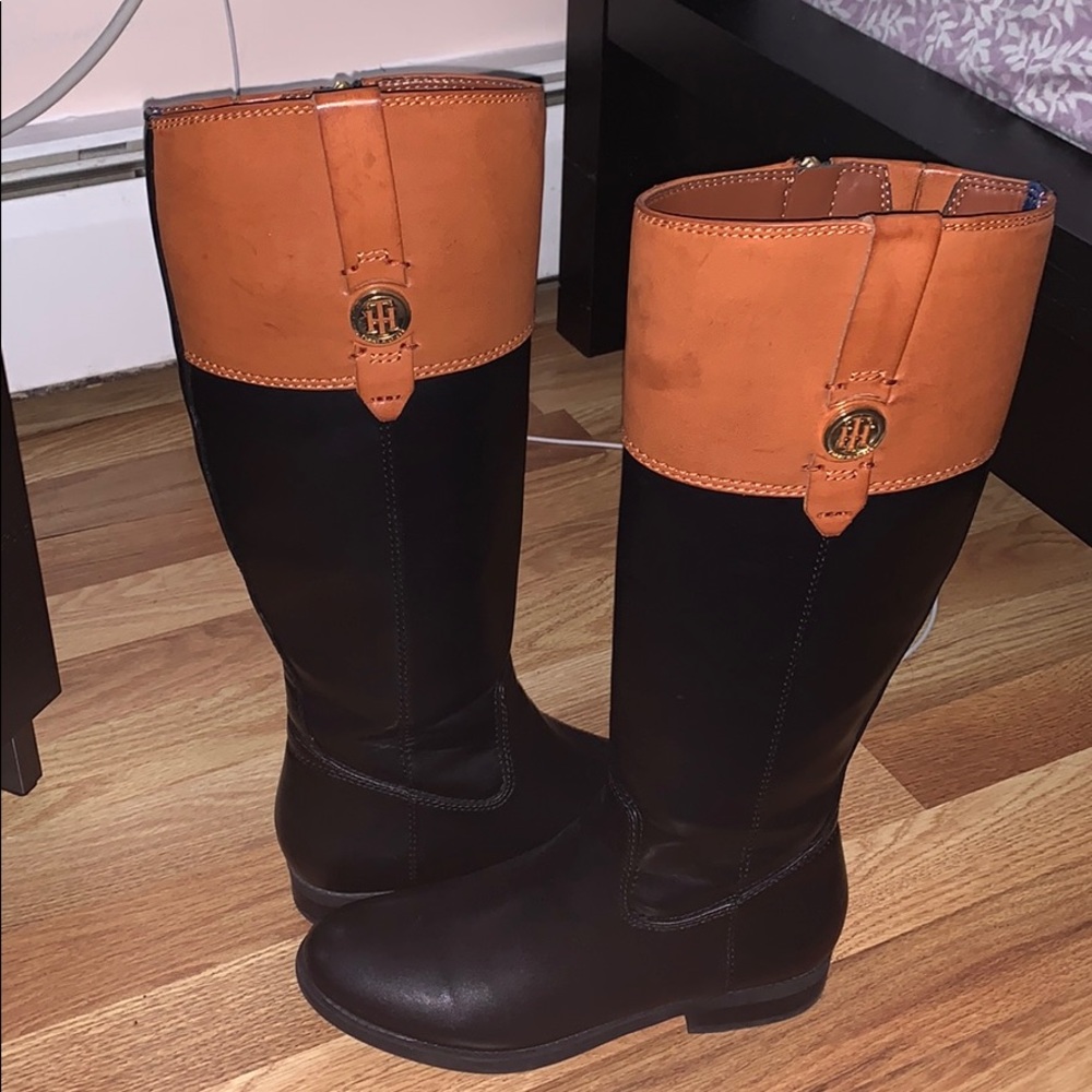 Black/ brown Tommy Hilfiger boots